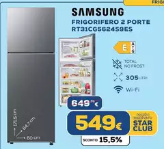 Samsung - Frigorifero 2 Porte RT31CG5624S9ES