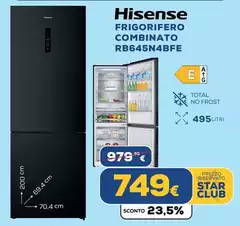 Hisense - Frigorifero Combinato RB645N4BFE