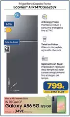 Samsung - Frigorifero Doppia Porta AI 47CGB6626S9