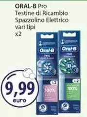 Oral b - Pro Testine Di Ricambio Spazzolino Elettrico X2