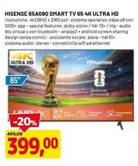 Hisense - 65A690 Smart TV 65 4K Ultra HD