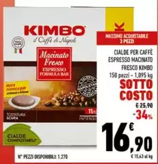 Kimbo - Cialde Per Caffè Espresso Macinato Fresco