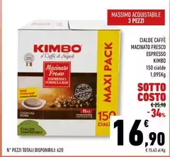Kimbo - Cialde Caffè Macinato Fresco Espresso Kimbo - Cialde Caffè Macinato Fresco Espresso