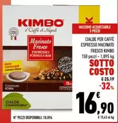 Kimbo - Cialde Per Caffe Espresso Macinato Fresco