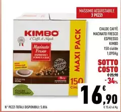 Kimbo - Cialde Caffè Macinato Fresco Espresso Kimbo - Cialde Caffè Macinato Fresco Espresso