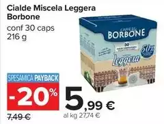 Caffe borbone - Cialde Miscela Leggera Caffe borbone - Cialde Miscela Leggera