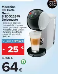 Gusto decò - Macchina Del Caffè Genio S EDG226.W Gusto decò - Macchina Del Caffè Genio S EDG226.W