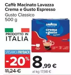Lavazza - Caffè Macinato Crema E Gusto Espresso Lavazza - Caffè Macinato Crema E Gusto Espresso
