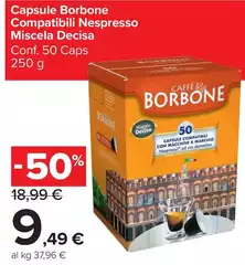Caffe borbone - Capsule Compatibili Nespresso Miscela Decisa Caffe borbone - Capsule Compatibili Nespresso Miscela Decisa