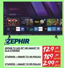 Zephir - Tv Led 32" Hd Smart Tv CL.E ZTVD32S