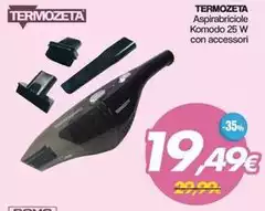 Termozeta - Aspirabriciole Komodo 25 W Con Accessori