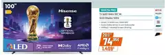 Hisense - 100E7Q PRO TV Qled 144Hz 100" 4K