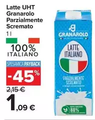Granarolo - Latte UHT Parzialmente Scremato