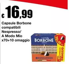 Caffe borbone - Capsule Compatibili Nespresso/ A Modo Mio Caffe borbone - Capsule Compatibili Nespresso/ A Modo Mio