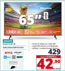 Hisense - 65A69Q Smart Tv 65" 4k