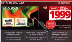 LG - 83" Oled Ai Serie B5 OLED83B56