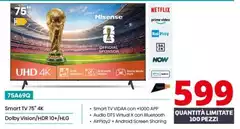 Hisense - 75A69Q Smart Tv 75" 4K