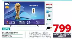 Hisense - 85E79Q Smart Tv Qled 85" 4K
