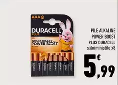 Duracell - Pile Alkaline Power Boost Plus