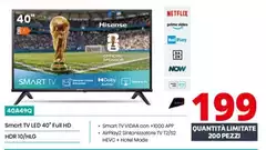 Hisense - 40A49Q Smart Tv Led 40" Full Hd