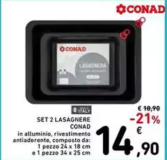 Conad - Set 2 Lasagnere