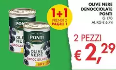 Ponti - Olive Nere Denocciolate