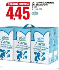 Land - Latte Parzialmente Scremato UHT Land - Latte Parzialmente Scremato UHT