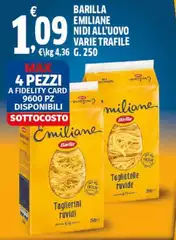 Barilla Emiliane - Nidi All'Uovo Barilla Emiliane - Nidi All'Uovo