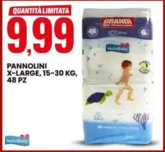 Pannolini X-Large, 15-30 Kg, 48 Pz