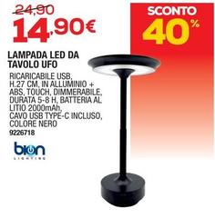 Bion Lighting - Lampada Led Da Tavolo UFO