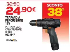 Batavia - Trapano A Percussione 12V Batavia - Trapano A Percussione 12V