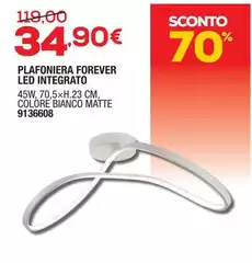 Plafoniera Forever Led Integrato Plafoniera Forever Led Integrato