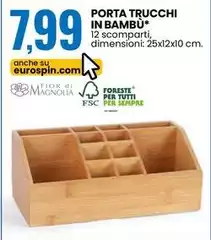 Fior Di Magnolia - Porta Trucchi In Bambu Fior Di Magnolia - Porta Trucchi In Bambu