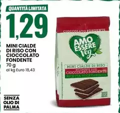 Amo Essere Veg - Mini Cialde Di Riso Con Cioccolato Fondente