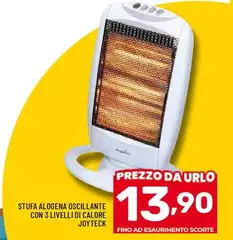 Joyteck - Stufa Alogena Oscillante Con 3 Livelli Di Calore
