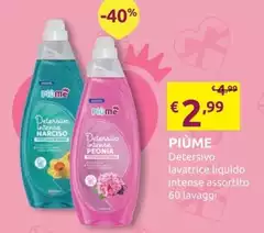 Piùme - Detersivo Lavatrice Liquido Intense Piùme - Detersivo Lavatrice Liquido Intense