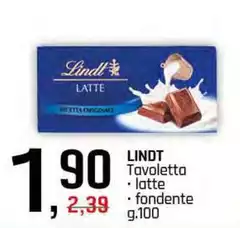 Lindt - Tavoletta Latte