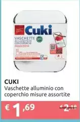 Cuki - Vaschette Alluminio Con Coperchio Misure
