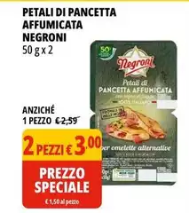 Negroni - Petali Di Pancetta Affumicata