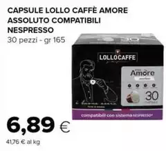Nespresso - Capsule Lollo Caffè Amore Assoluto Compatibili Nespresso - Capsule Lollo Caffè Amore Assoluto Compatibili