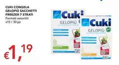 Cuki - Congela Gelopiù Sacchetti Freezer 7 Strati 