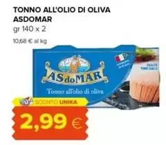 Asdomar - Tonno All'olio Di Oliva Asdomar - Tonno All'olio Di Oliva