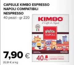 Kimbo - Capsule Espresso Napoli Compatibili Nespresso Kimbo - Capsule Espresso Napoli Compatibili Nespresso