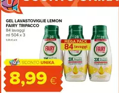 Fairy - Gel Lavastoviglie Lemon
