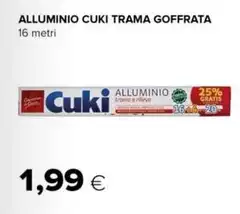 Cuki - Alluminio Trama Goffrata