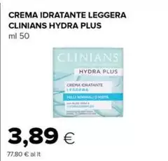 Clinians - Crema Idratante Leggera  Hydra Plus