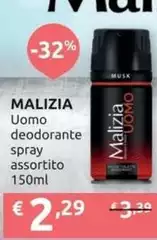 Malizia - Uomo Deodorante Spray Malizia - Uomo Deodorante Spray