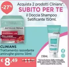 Clinians - Trattamento Rassodante Antirughe Giorno