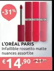 L'Oreal - Paris Infaillible Rossetto Matte Nuances
