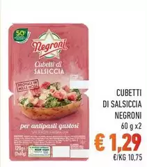 Negroni - Cubetti Di Salsiccia